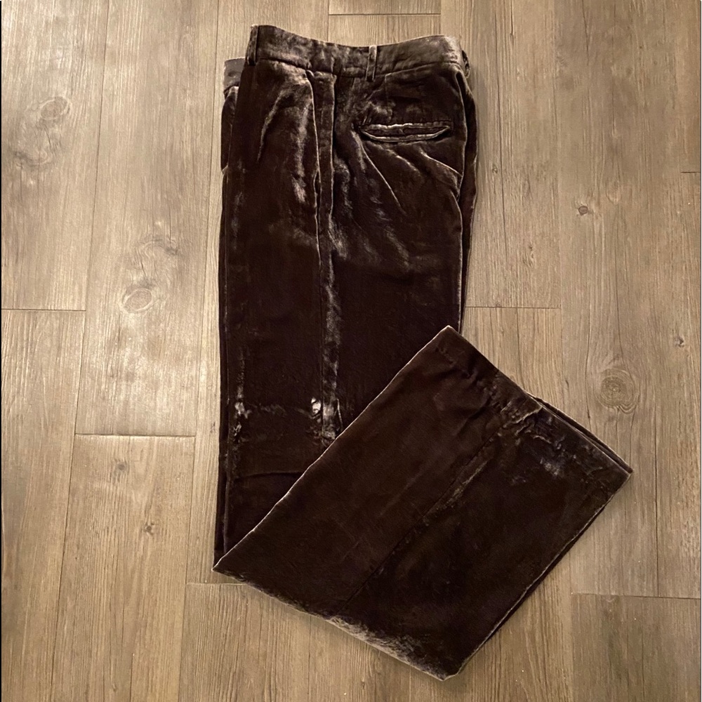 Ann Taylor Velvet Smoking Pant Sz 6